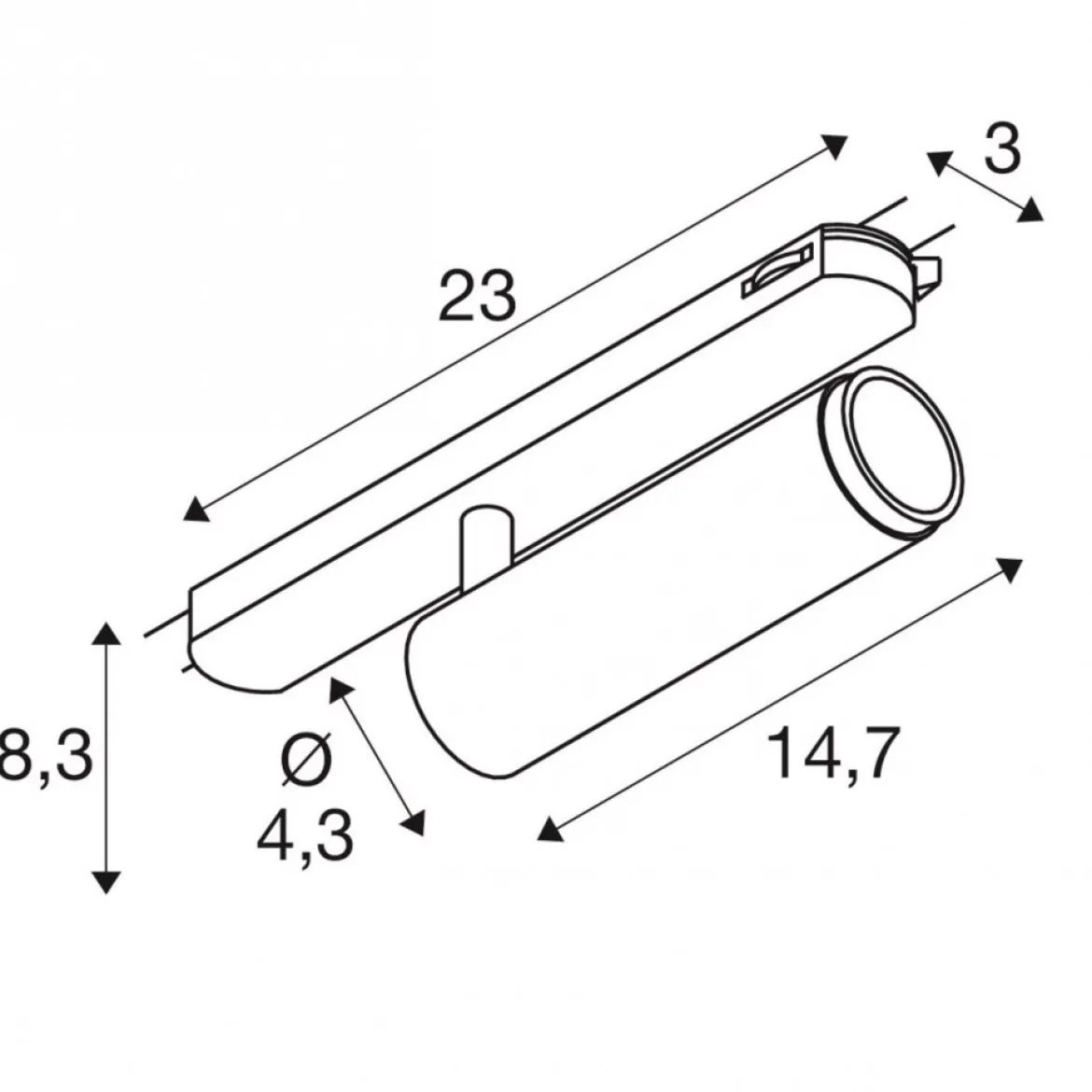 SLV 1008446 GRIP! M 3-Phasen Spot zylindrisch 2000-3000K 15W Dim-to-Warm PHASE 42° schwarz gold