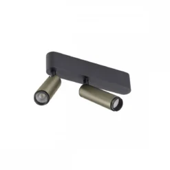 SLV 1009048 GRIP! S double Deckenaufbauleuchte 2700K 29° Phase bronze schwarz
