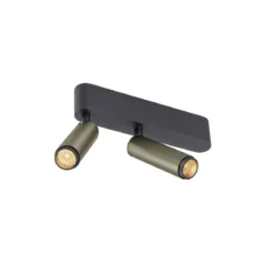 SLV 1009048 GRIP! S double Deckenaufbauleuchte 2700K 29° Phase bronze schwarz