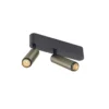 SLV 1009049 GRIP! S double Deckenaufbauleuchte 3000K 29° Phase bronze schwarz