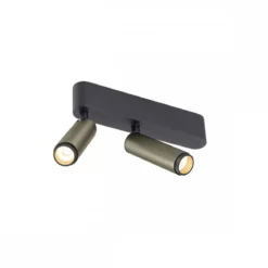 SLV 1009049 GRIP! S double Deckenaufbauleuchte 3000K 29° Phase bronze schwarz