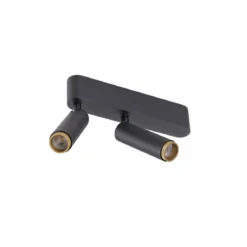 SLV 1009046 GRIP! S double Deckenaufbauleuchte 2700K 29° Phase schwarz gold