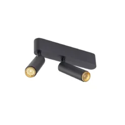 SLV 1009046 GRIP! S double Deckenaufbauleuchte 2700K 29° Phase schwarz gold