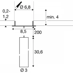 SLV 1009063 GRIP! S Pendelleuchte Einbauvariante 3000K 29° Phase schwarz gold