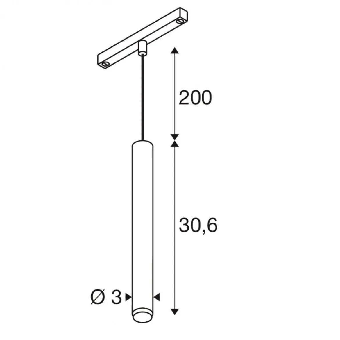 SLV 1008461 GRIP! S 48V Pendelleuchte 3000 K 29° DALI schwarz gold