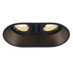 SLV 1006121 HORN double QPAR51 Deckeneinbauleuchte schwarz 25W