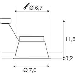 SLV 1005436 HORN GU10 Deckeneinbauleuchte weiß 25W blower door getestet