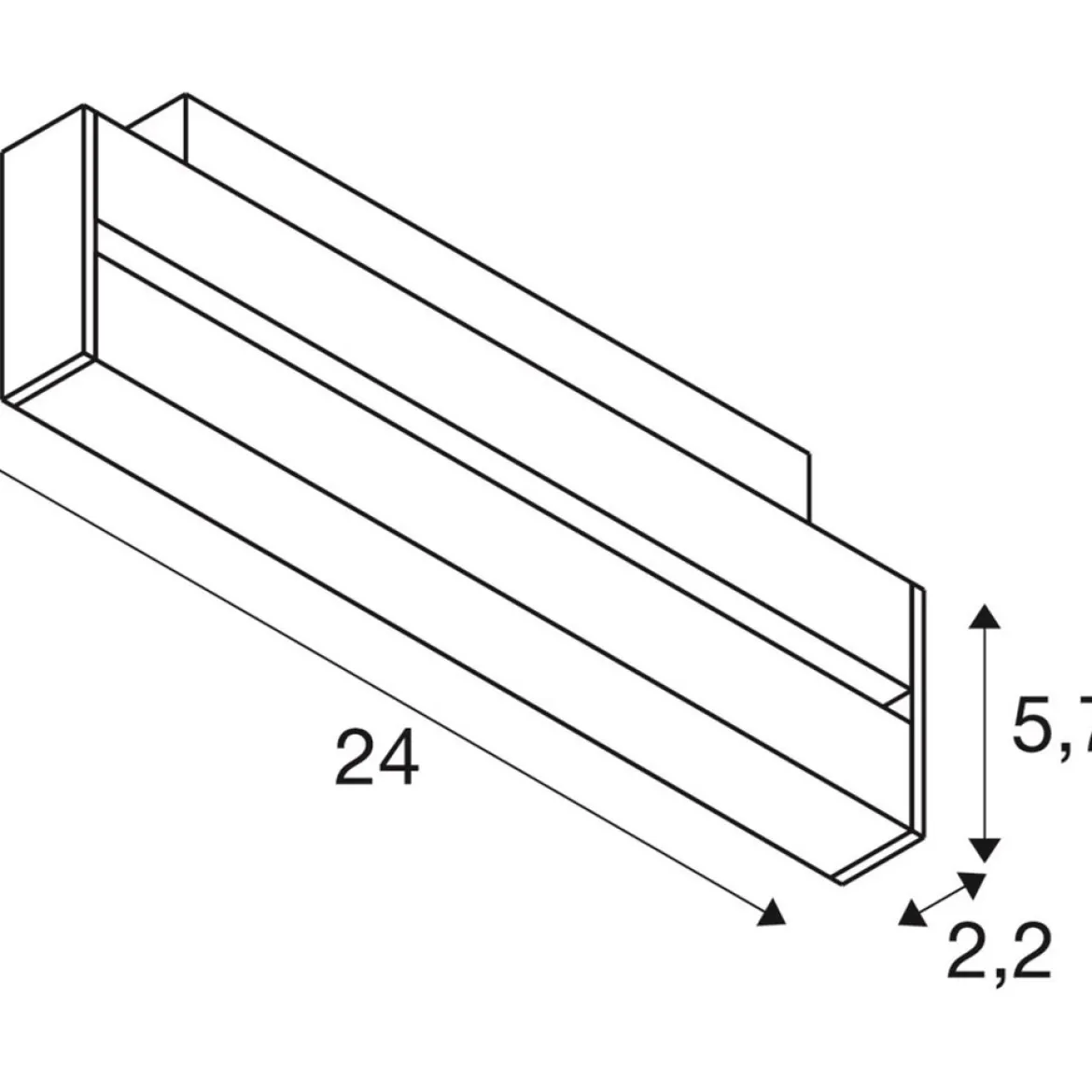 SLV 1006643 IN-LINE 24 48V Spot Move Darklight Reflector DALI schwarz 7.3W 650lm 4000K CRI90 35°