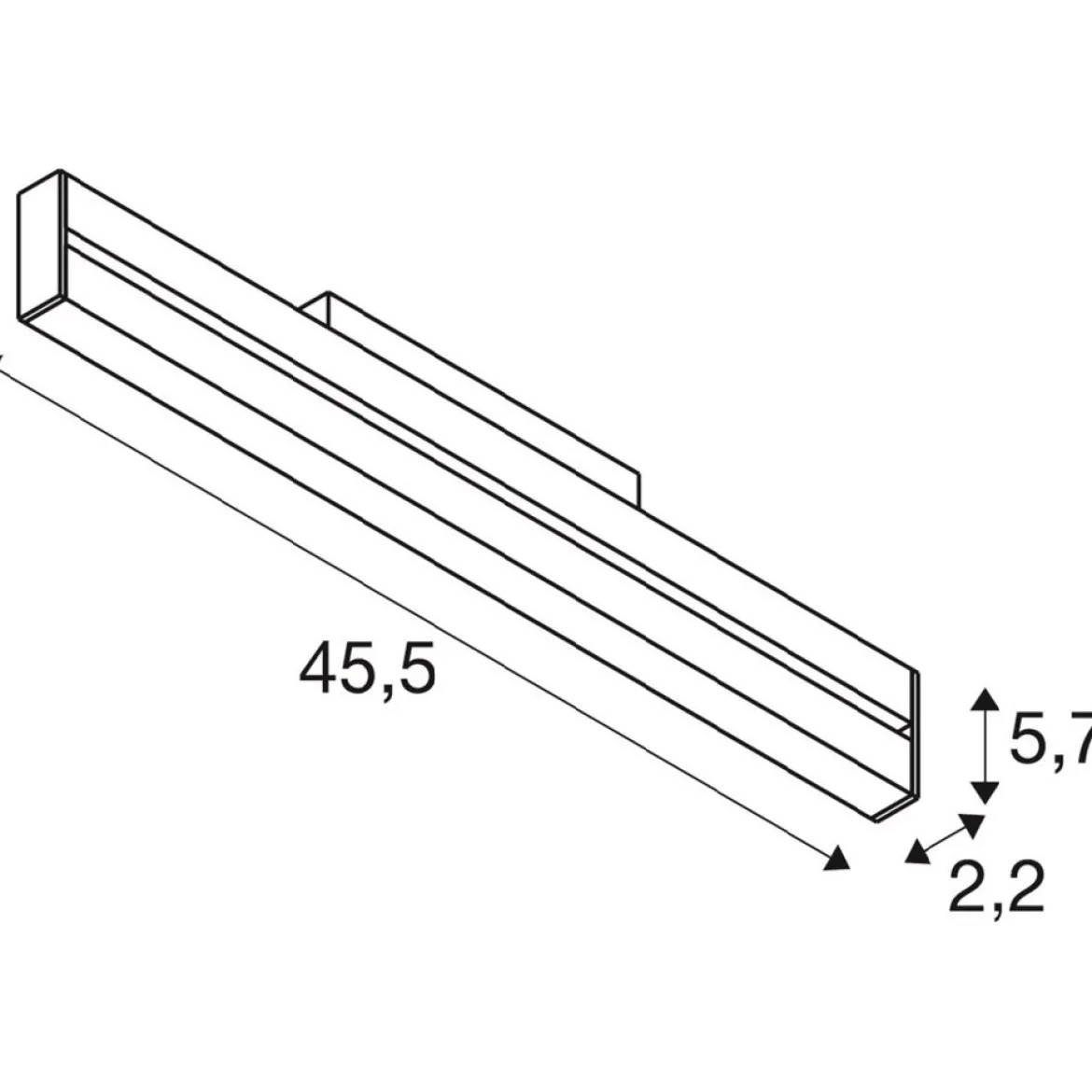 SLV 1006650 IN-LINE 46 48V Spot Move Darklight Reflector DALI weiß 14W 1250lm 4000K CRI90 35°