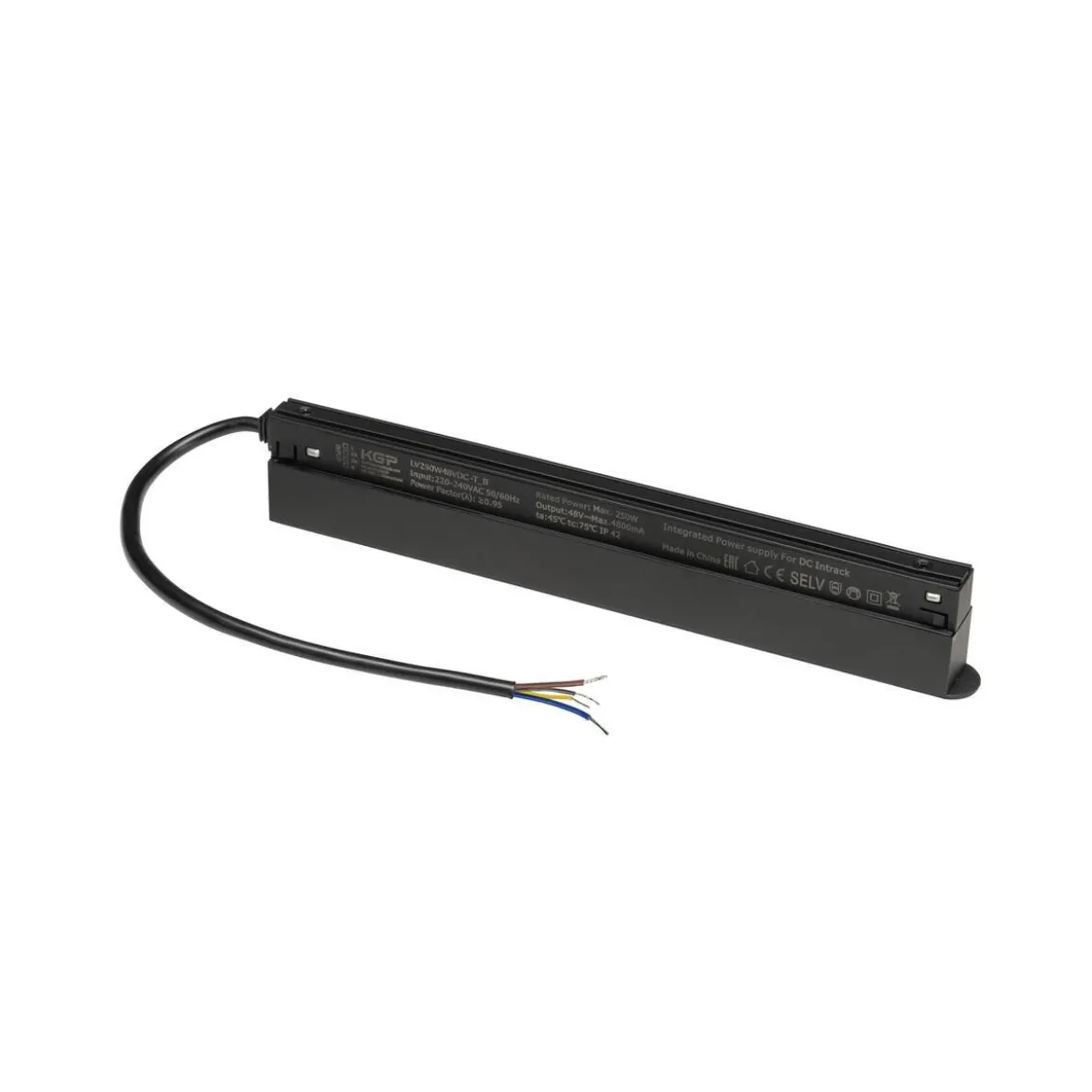 SLV 1009012 Intrack LED Treiber 48V 250W DALI-Durchverdrahtung schwarz