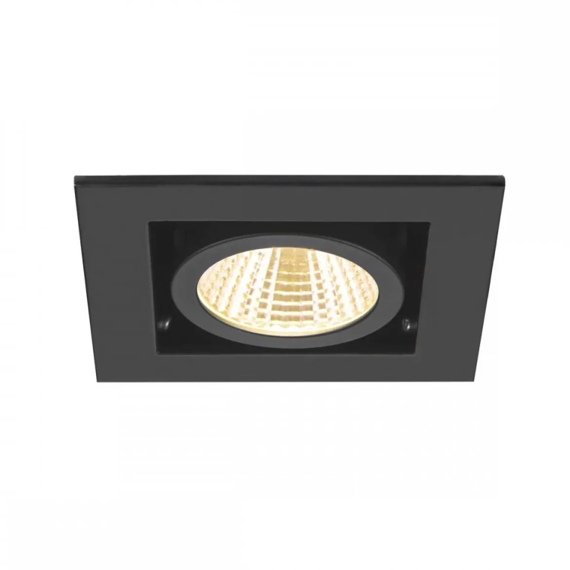 SLV 1007551 KADUX Deckeneinbauleuchte single 3000K 38° IP20 quadratisch schwarz
