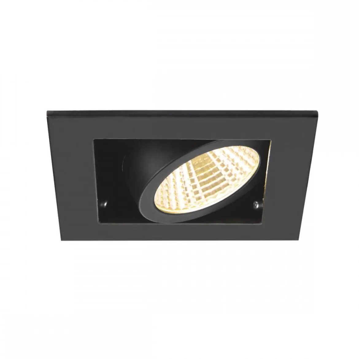 SLV 1007551 KADUX Deckeneinbauleuchte single 3000K 38° IP20 quadratisch schwarz