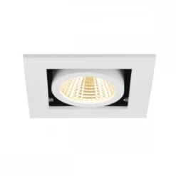 SLV 1007552 KADUX Deckeneinbauleuchte single 3000K 38° IP20 quadratisch weiß