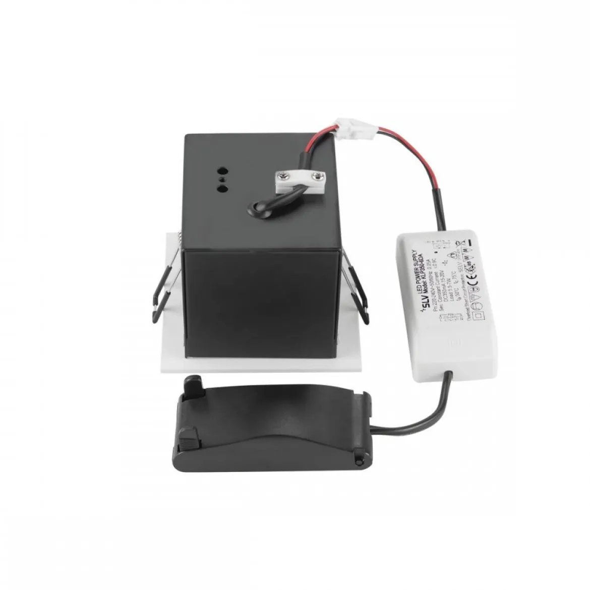 SLV 1007552 KADUX Deckeneinbauleuchte single 3000K 38° IP20 quadratisch weiß