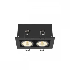 SLV 1007559 KADUX Deckeneinbauleuchte double 3000K 38° IP20 quadratisch schwarz