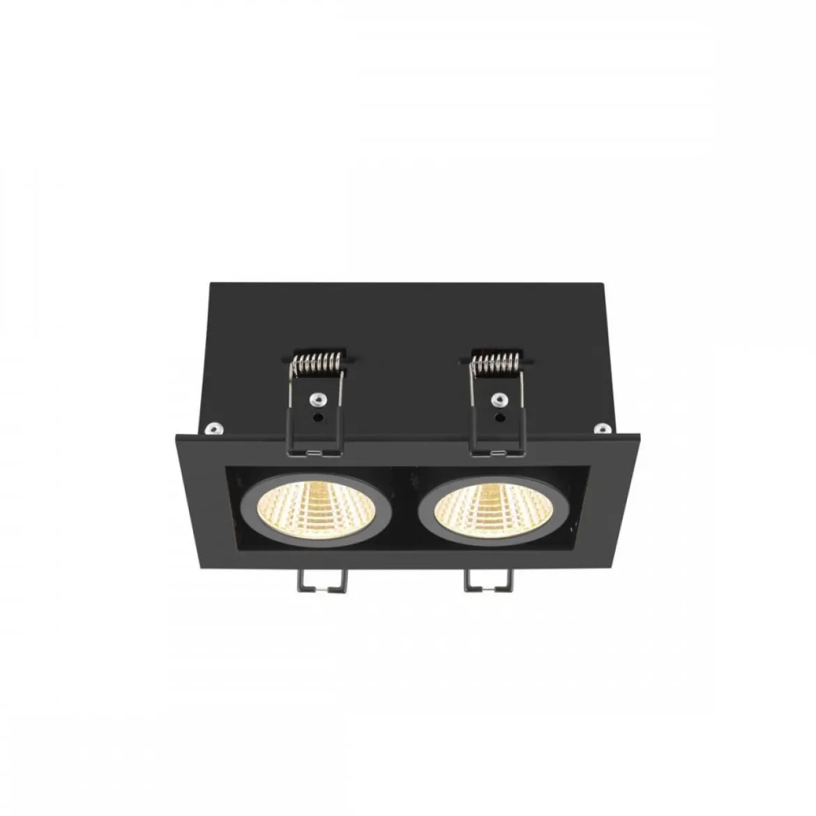 SLV 1007559 KADUX Deckeneinbauleuchte double 3000K 38° IP20 quadratisch schwarz