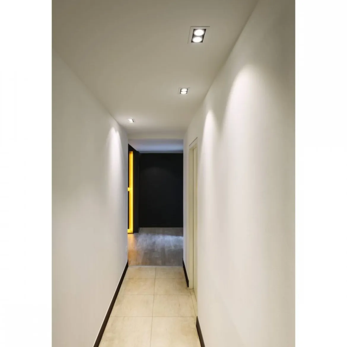 SLV 1007568 KADUX Deckeneinbauleuchte triple 3000K 38° IP20 quadratisch weiß
