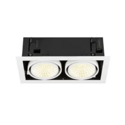 SLV 1008571 KADUX Deckeneinbauleuchte double 3000K DALI 2 Touch 30° weiß