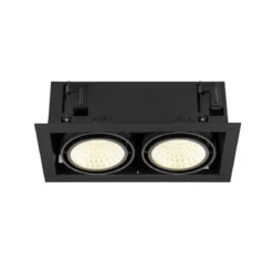 SLV 1008572 KADUX Deckeneinbauleuchte double 3000K DALI 2 Touch 30° schwarz
