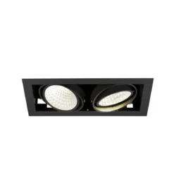 SLV 1008574 KADUX Deckeneinbauleuchte double 4000K DALI 2 Touch 30° schwarz