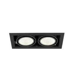 SLV 1008574 KADUX Deckeneinbauleuchte double 4000K DALI 2 Touch 30° schwarz