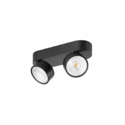 SLV 1010264 KALU 2.0 Wand-und Deckenaufbauleuchte 2700K 2-flammig schwarz