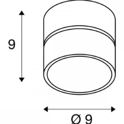 SLV 1010260 KALU 2.0 Wand-und Deckenaufbauleuchte 2700K weiß dimmbar