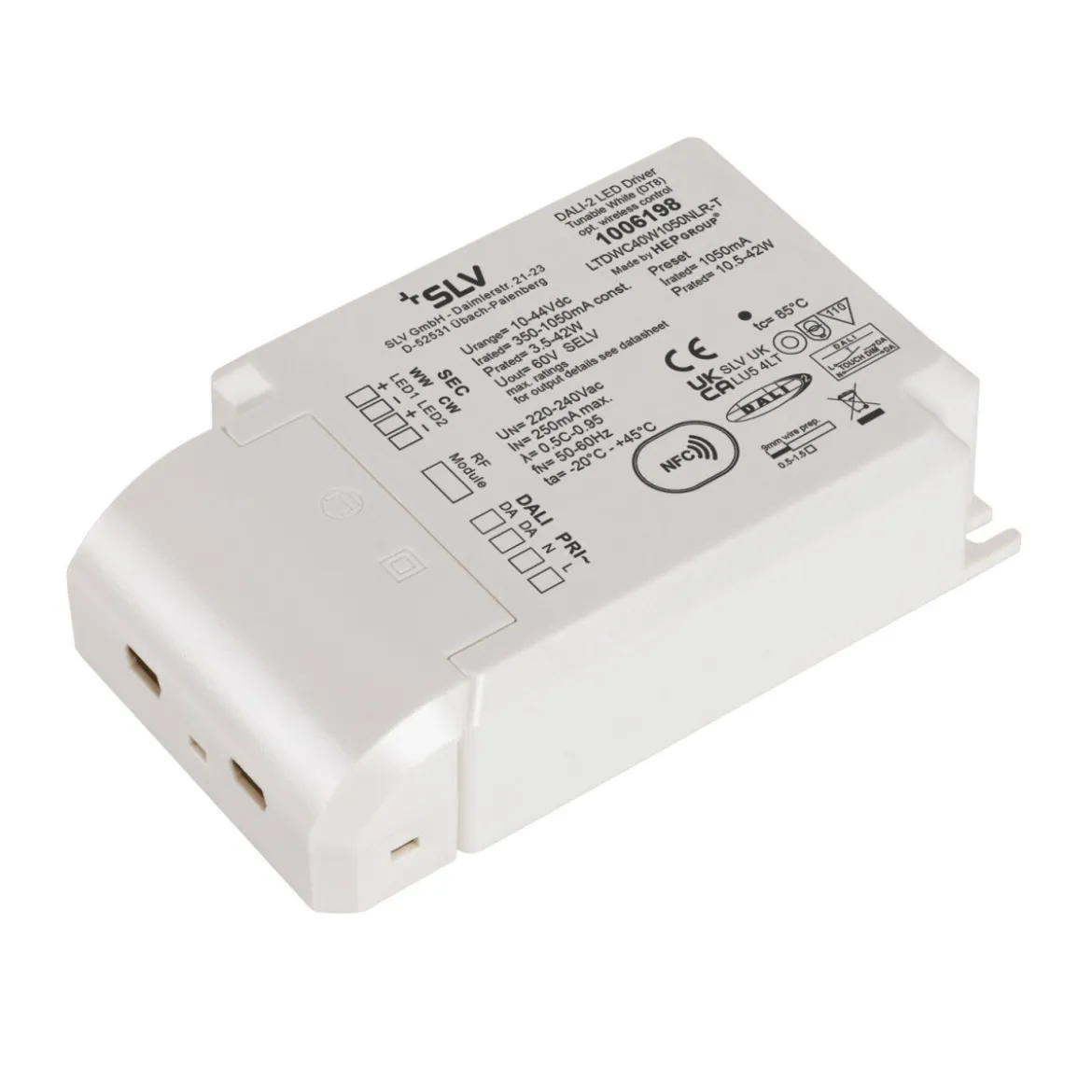 SLV 1006198 LED-Treiber 1050mA 42W Dali dimmbar