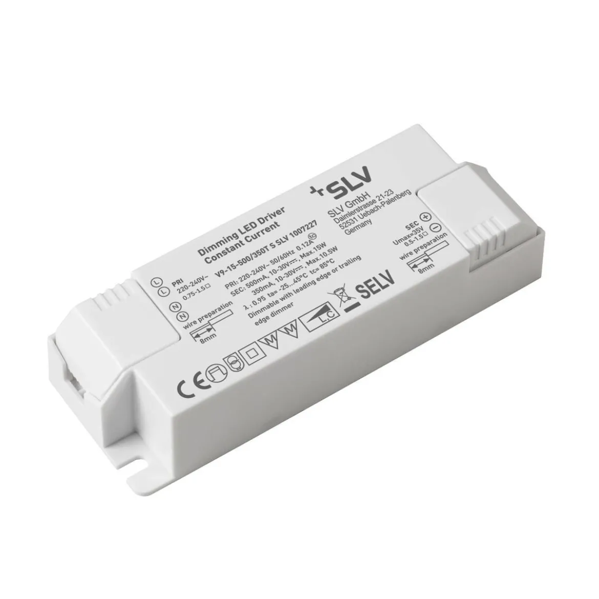 SLV 1007227 LED Treiber 20W 350mA 500mA PHASE weiß
