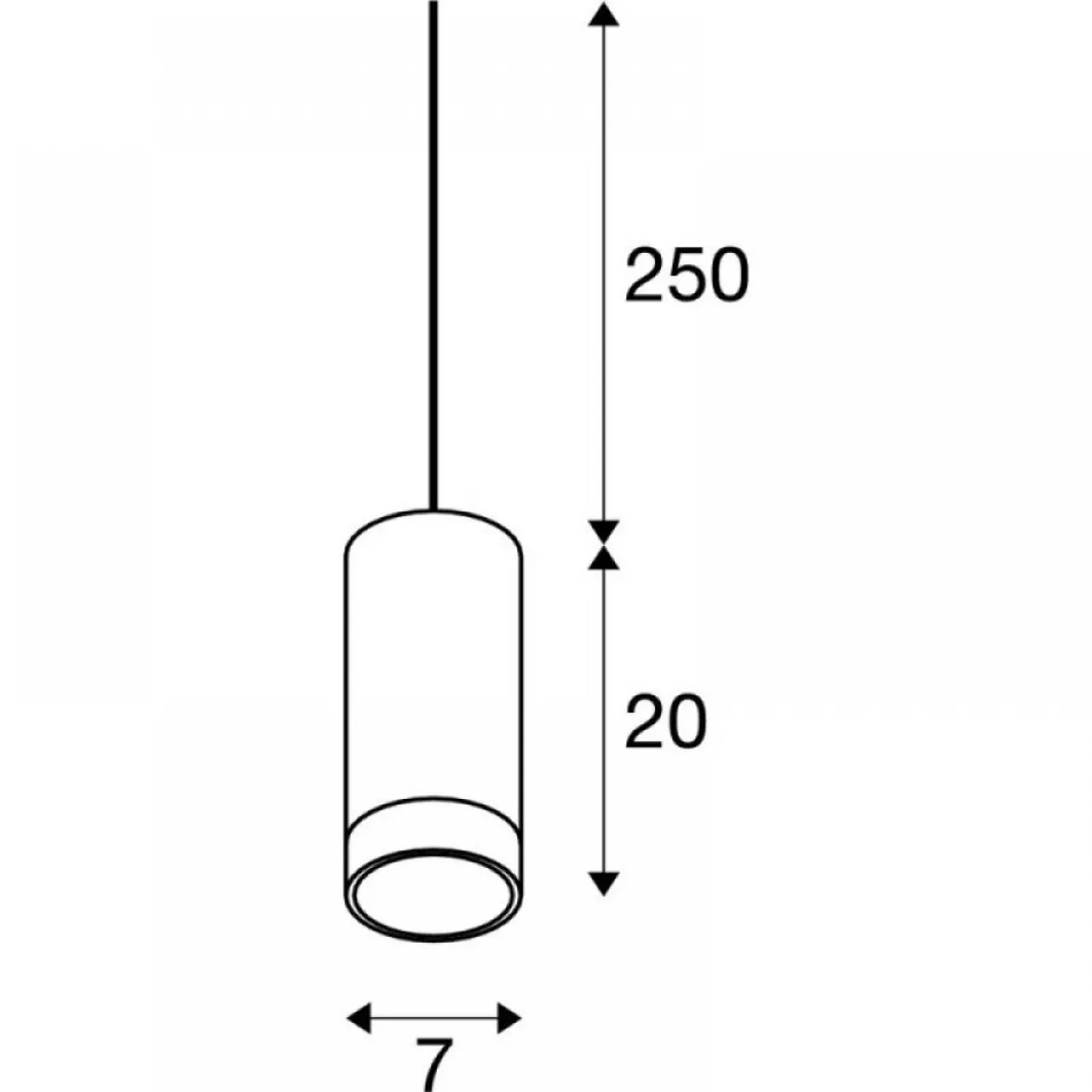 SLV Leuchte 1002937 ASTINA QPAR51 Indoor Pendelleuchte weiß