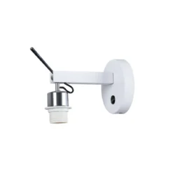 SLV Leuchte 1003035 FENDA E27 Indoor Wandaufbauleuchte weiß ohne Schirm