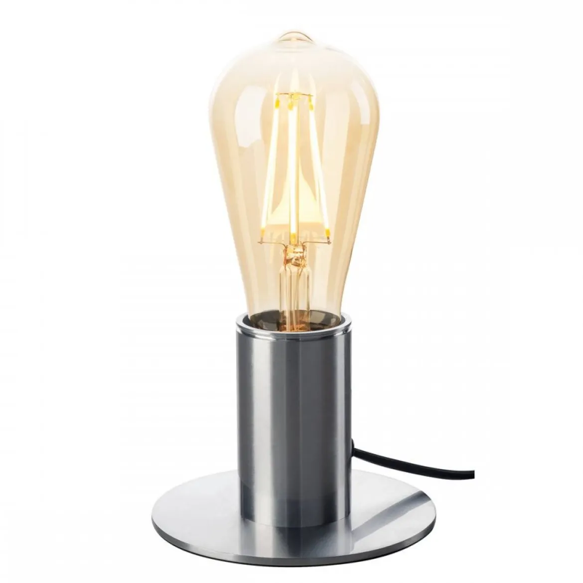 SLV Leuchte 1001678 FITU TL Indoor Tischleuchte alu gebürstet E27 max. 10W