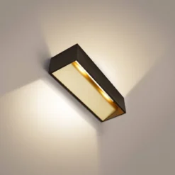 SLV Leuchte 1002928 LOGS IN L LED Wandaufbauleuchte schwarz gold 2000-3000K DIM-TO-WARM