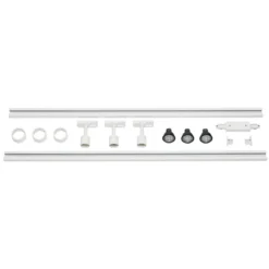 SLV Leuchten No. 143191 1-Phasen Hochvolt-Set 3-flammig weiß 3 x PURI und LED Leuchtmittel