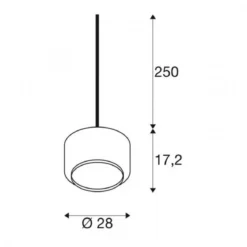SLV Leuchte 1003007 PANTILO 28 Indoor Pendelleuchte E27 kupfer