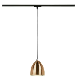 SLV Leuchte 1008060 PARA CONE 14 Pendelleuchte 1-Phasen System GU10 kupfer weiß