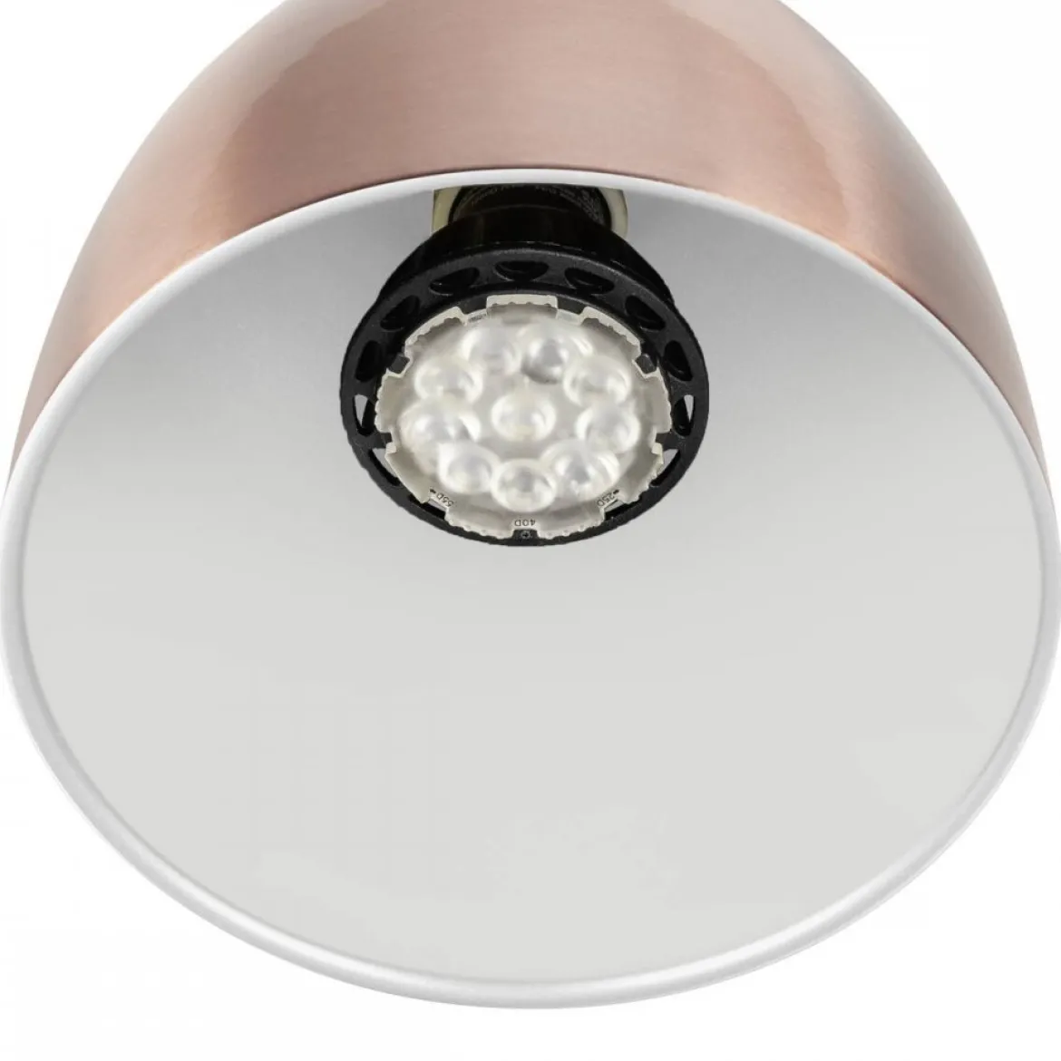 SLV Leuchte 1008054 PARA CONE 14 QPAR51 1-Phasen System Leuchte kupfer weiß