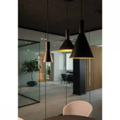 SLV Leuchte 1002950 PHELIA 280 E27 Indoor Pendelleuchte schwarz gold