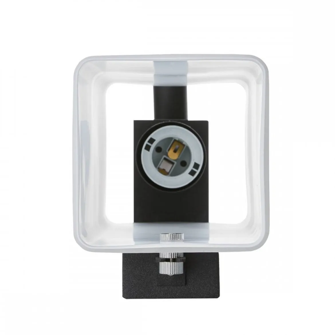 SLV Leuchte 1003428 QUADRASS SPOT Indoor Wandaufbauleuchte mit LED Spot und E27 Fassung schwarz