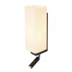 SLV Leuchte 1003428 QUADRASS SPOT Indoor Wandaufbauleuchte mit LED Spot und E27 Fassung schwarz