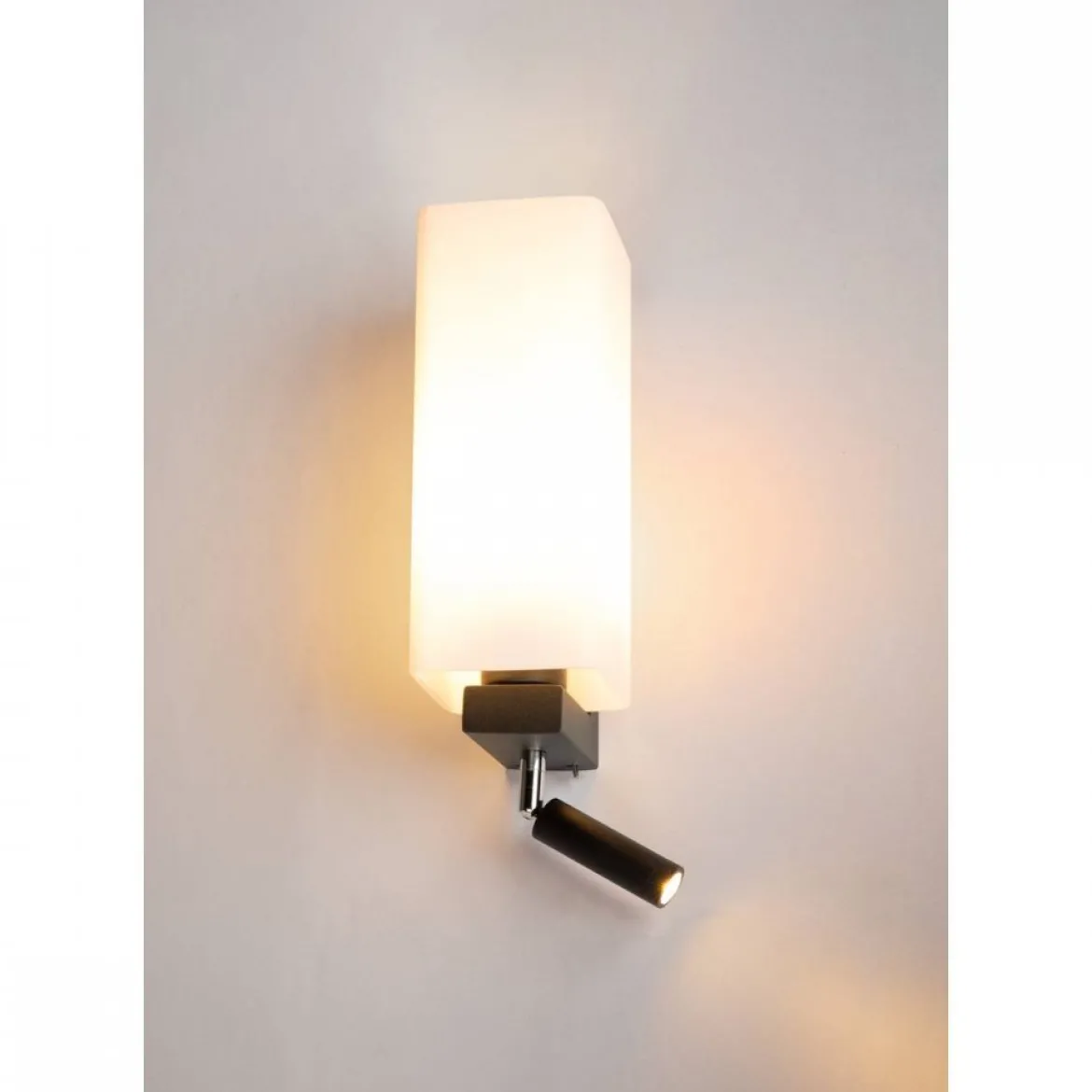 SLV Leuchte 1003428 QUADRASS SPOT Indoor Wandaufbauleuchte mit LED Spot und E27 Fassung schwarz