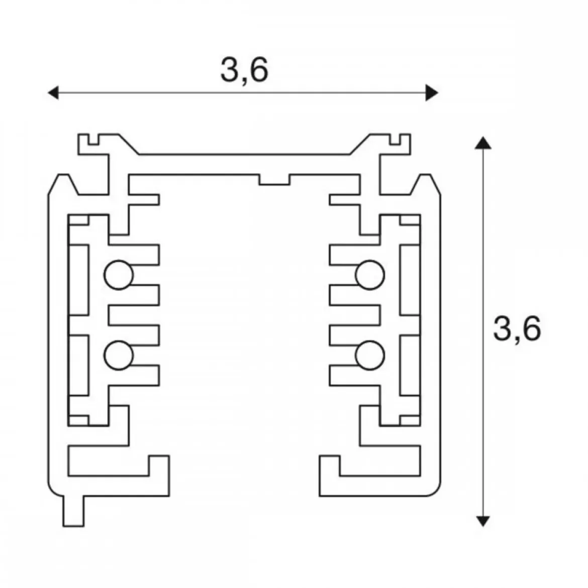 SLV Leuchte 175030 S-TRACK Schiene 3m PHASE schwarz