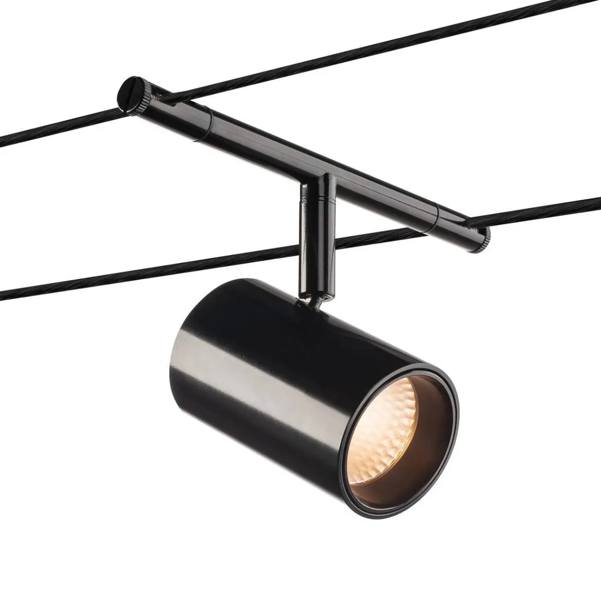 SLV Leuchte 1002694 TENSEO NOBLO Seilleuchte für Niedervolt-Seilsystem 2700K schwarz