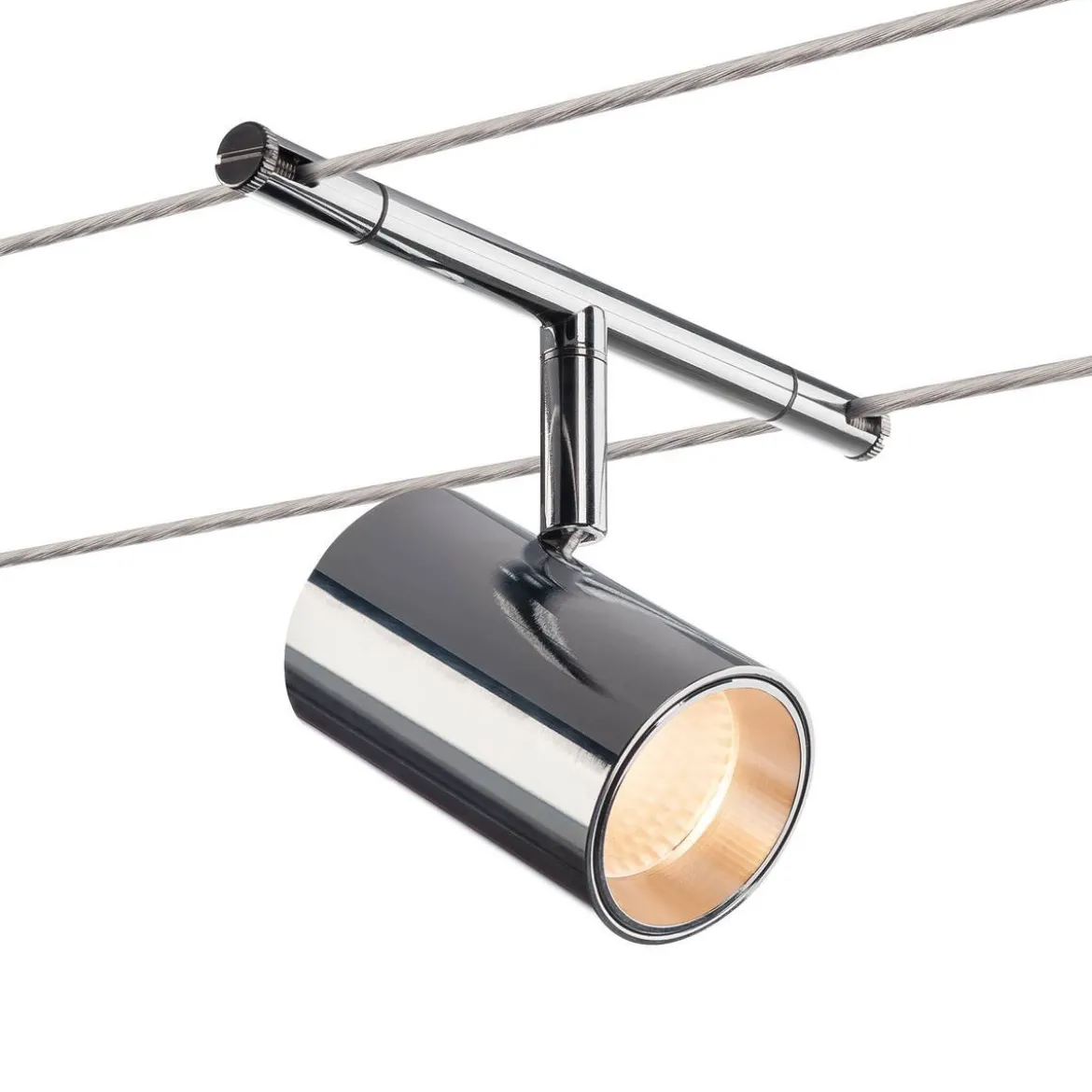 SLV Leuchte 1002696 TENSEO NOBLO Seilleuchte für Niedervolt-Seilsystem 2700K chrom