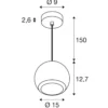 SLV 1008179 LIGHT EYE® 150 Pendelleuchte matt weiß GU10