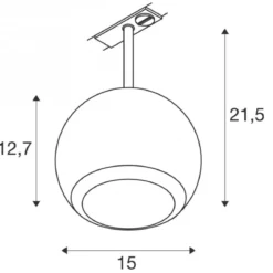 SLV 1008183 LIGHT EYE ® 150 1-Phasen Spot rund GU10 max. 13W matt weiß