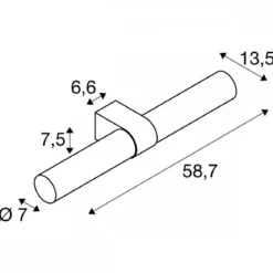 SLV 1007616 LYGANT double Wandaufbauleuchte 3000K messing