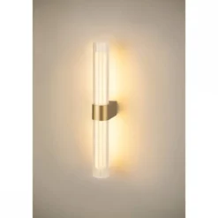 SLV 1007616 LYGANT double Wandaufbauleuchte 3000K messing