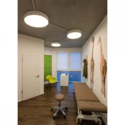 SLV 135174 MEDO 90 LED Deckenleuchte silbergrau optional abpendelbar