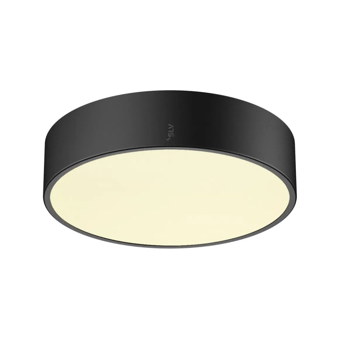 SLV 1007284 MEDO® Pro 30 Wand- und Deckenaufbauleuchte rund CCT Dali UGR19 schwarz